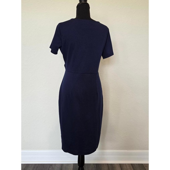 Oxiuly Women's V Neck Slim Ruffle Hem Sheath Dress - NWT - Picture 2 of 4